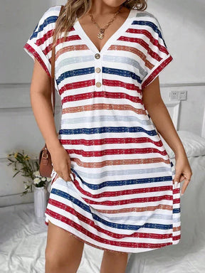 Vestido Listrado - Aura
